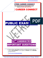 12TH Chemistry Public Exam Important Questions