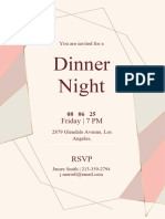 Dinner Night: Friday - 7 PM