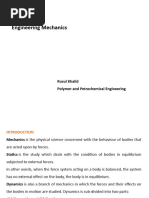 Engineering Mechanics: Rusul Khalid Polymer and Petrochemical Engineering