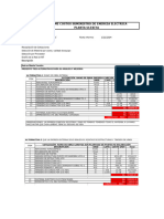 Informe Costo Mano de Obra Proyecto EE