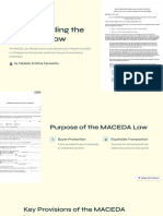 Understanding The MACEDA Law