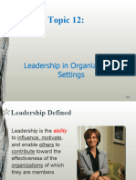 Topic 12 Leadership