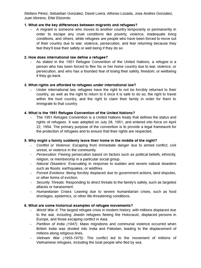 Geography Guide III | PDF | Refugee | Asylum Seeker