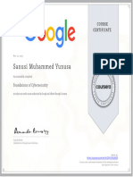Foundations of Cybersecurity Certificate