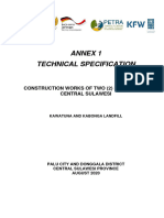 Annex 1 Technical Specification: Construction Works of Two (2) Landfills in Central Sulawesi