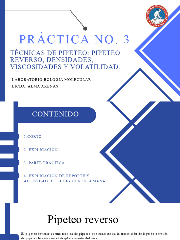 Técnicas de Pipeteo Inverso y Reverso | PDF | Estudios de idiomas ...