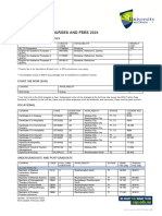 International Courses and Fees 2024