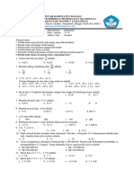 Soal Uts II Matematika Kls VI