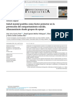 Salud Mental Positiva y Prevención Del Suicidio - Artículo