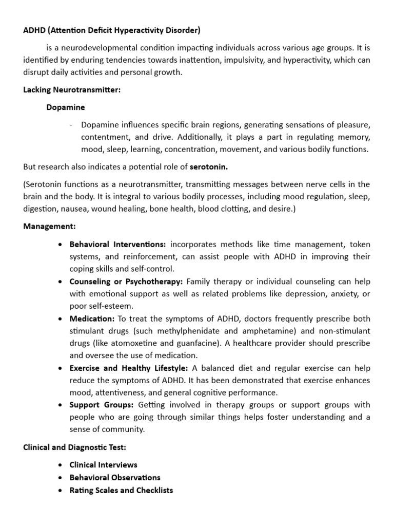 Medsurg Adhd | Download Free PDF | Attention Deficit Hyperactivity ...