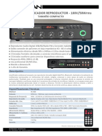 AMPLIFICADOR YC-050 - Ficha Técnica