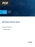 MS Team Solution Guide