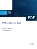 MS Team Solution Guide