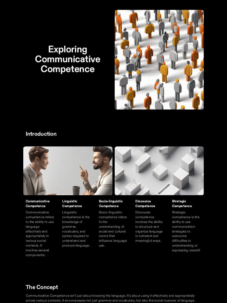 Understanding Communicative Competence | PDF | Communication | Linguistics