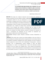 O Ensino Jurídico Universitário Brasileiro Sob A Perspectiva Do Processo de Construção Das Políticas Curriculares Nacionais