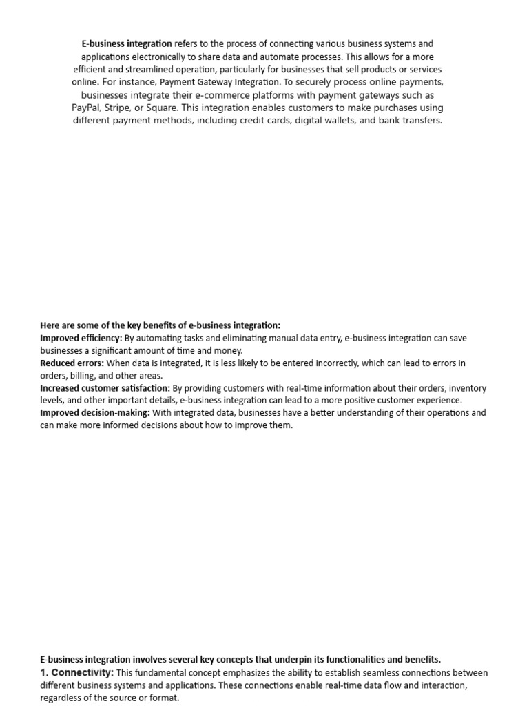 Ibm Business Integration Definition