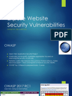 VU21997 - Expose Website Security Vulnerabilities - Class 3 SQLi