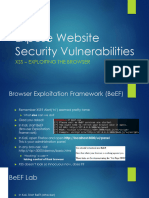 VU21997 - Expose Website Security Vulnerabilities - Class 5 BEeF