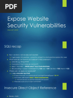 VU21997 - Expose Website Security Vulnerabilities - Class 4 SQLMap Final