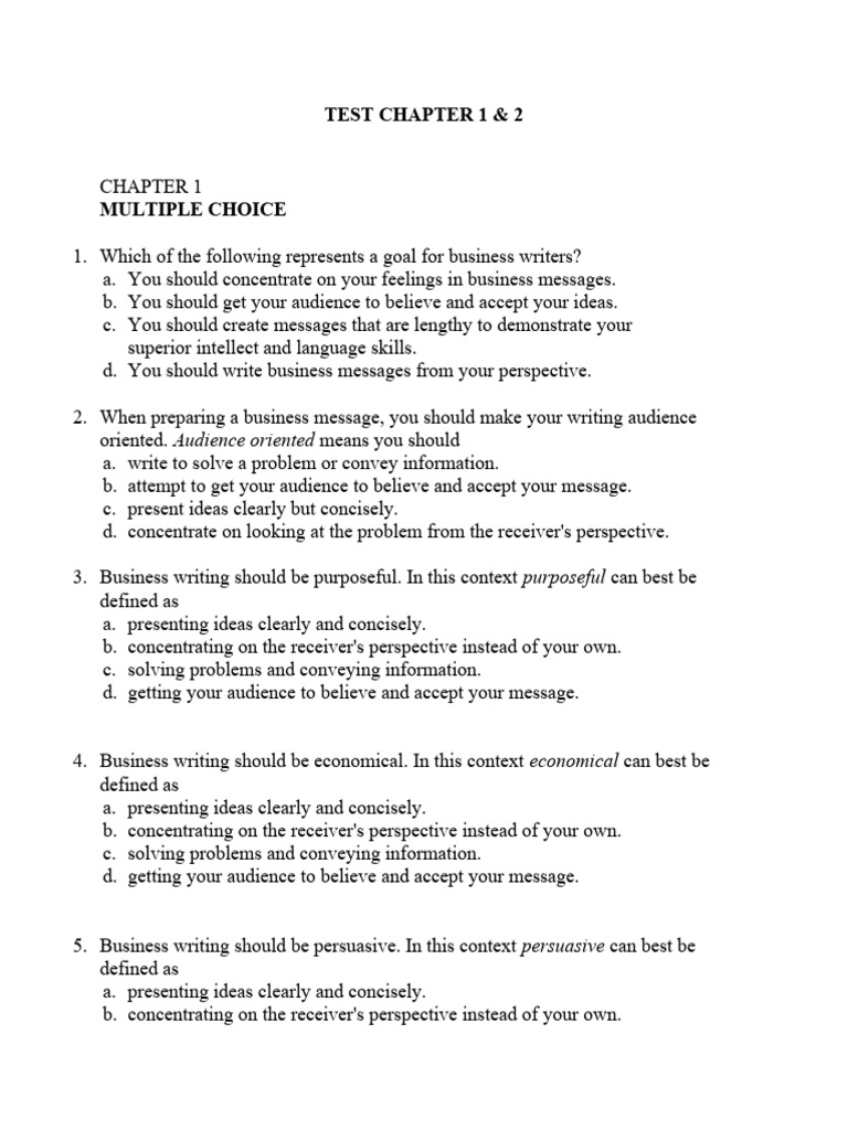 Test Practice Chapter 1 2 Pdf Information Communication