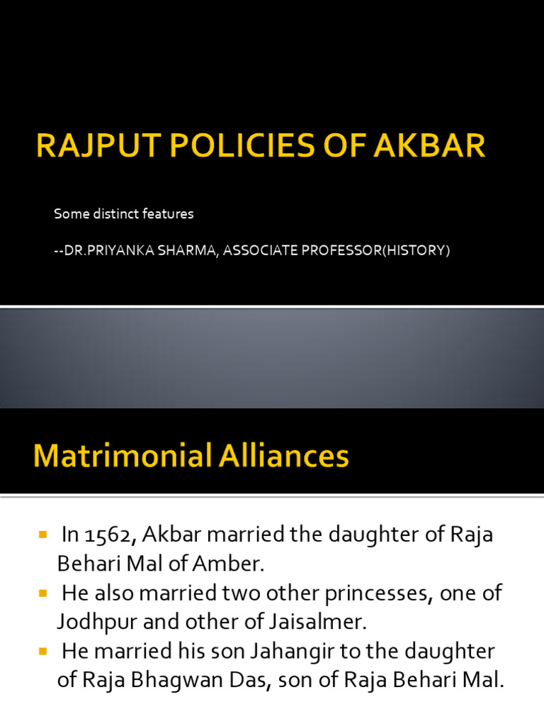 Akbar's Rajput Policy Overview | PDF | History | Classics
