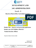 M06-Operate Word Processing Application