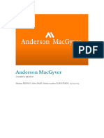 Anderson MacGyver-Compte Rendu