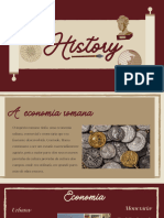 Simple Red and Beige Vintage Illustration History Report Presentation