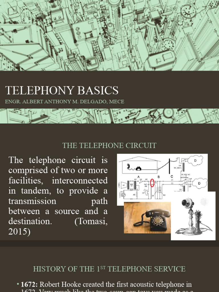 Telephony Basics PDF Telephone Telephone Exchange