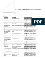 University of Venda - Library Databases