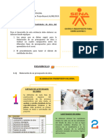 Informe - Cantidades de Obra Del Proyecto