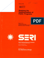 master: Studying The Implementation of Public Programs
