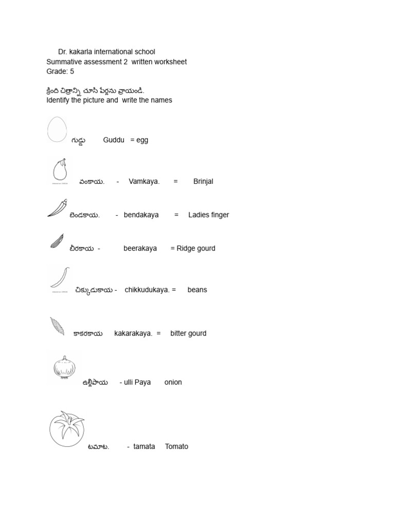 Grade 5 L3 S. A 2 Written Worksheet PDF | PDF