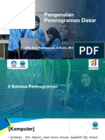 Pengenalan Bahasa Pemrograman