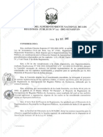 Resolución Superintendente Nacional Registros Públicos #360-2002-SUNARP/SN 4 SET 2022. OCR. 27p