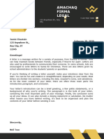 Black Yellow Modern Business Letterhead