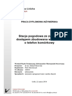 Stacja Pogodowa Ze Zdalnym Dostępem Zbudowana W Oparciu o Telefon Komórkowy