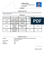 Resume - Munna Kumar - Format3