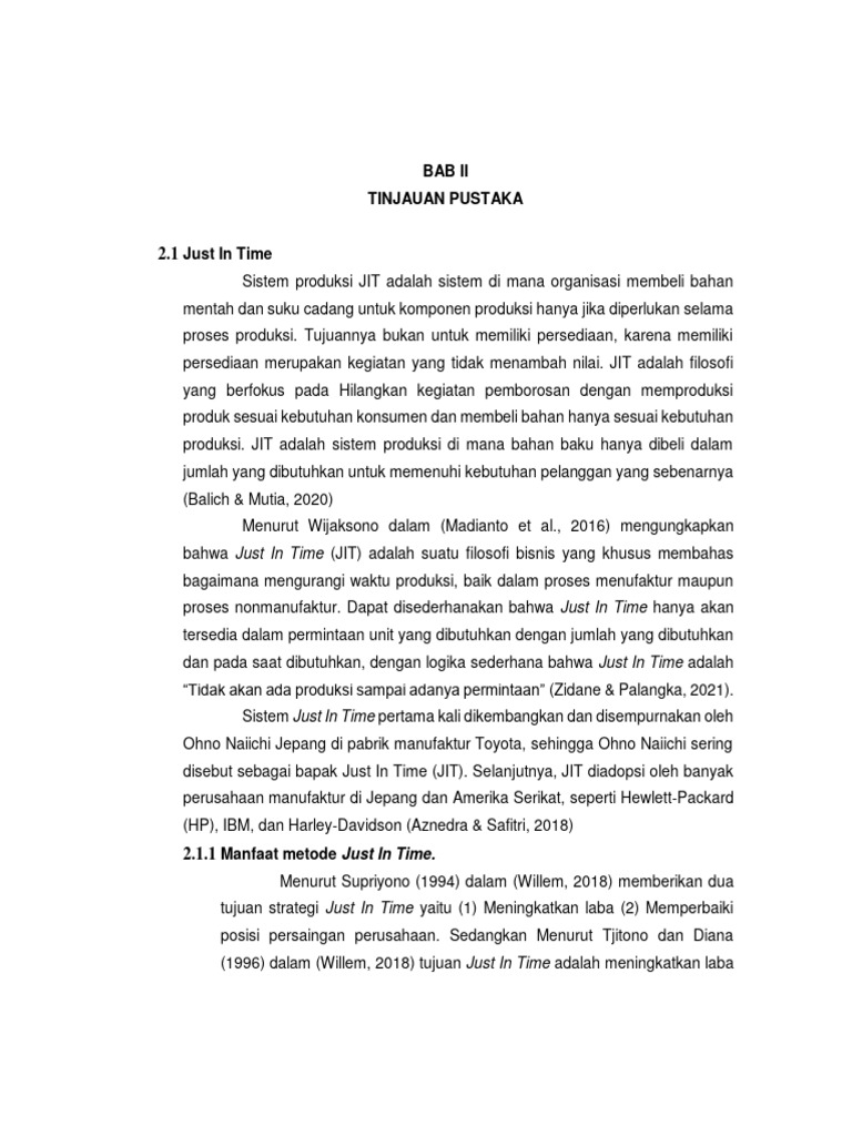 Manfaat dan Penerapan Just In Time | PDF | Bisnis