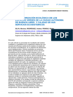 Caracterización Ecologica de Los Espacios Verdes de Las Ciudades y Calidad de Sus Servicios Eco