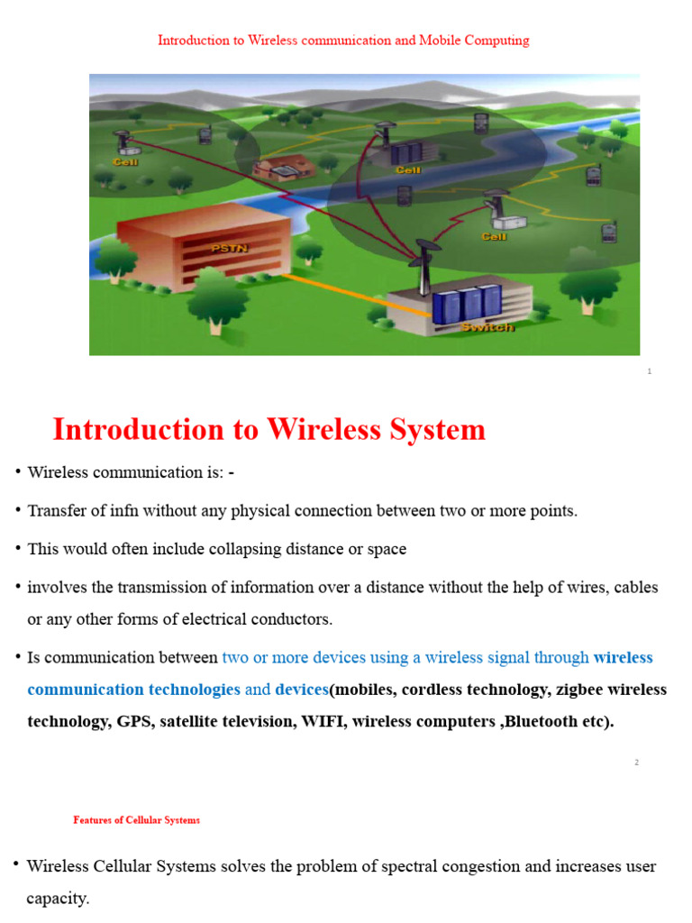 Chapter 1 - Introduction To Wireless and Mobile Computing | PDF ...
