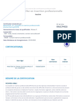 RNCP403 - TP - Conseiller en Insertion Professionnelle - France Compétences