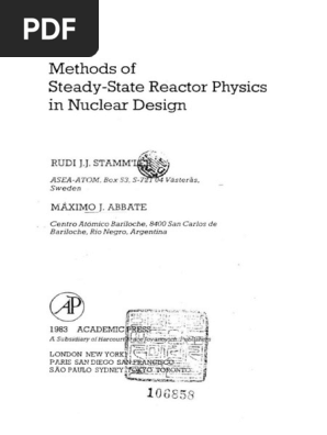 Methods of Stedy-State Reactor Physics in Nuclear Design