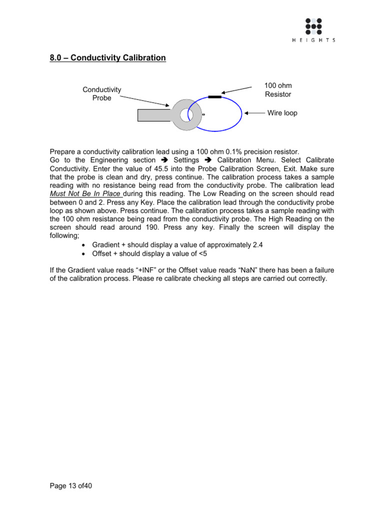 Conductivity Calibration Guide | PDF