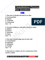 One Word Substitutions MCQ Set - 8 (Pdfking - In)