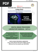 Karnatak Arts, Science and Commerce College Bidar: Digital Image Processing Laboratory Manual - SCP 4.1