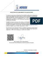 Certificado Voluntario Ced