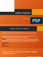 Halkla Ilişkiler 1.hafta