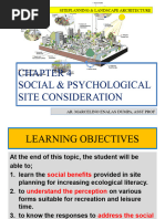 Chap 4 Social & Psychological Site Consideration