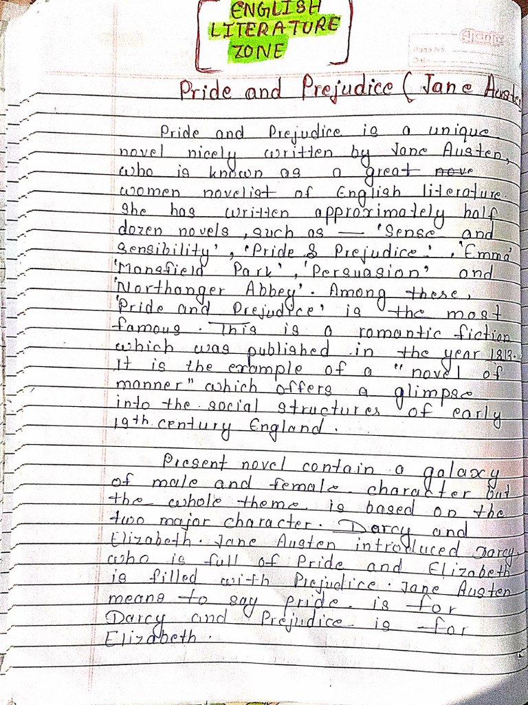 PRIDE AND PREJUDICE CHAPTER ANALYSIS PDF visual data 3